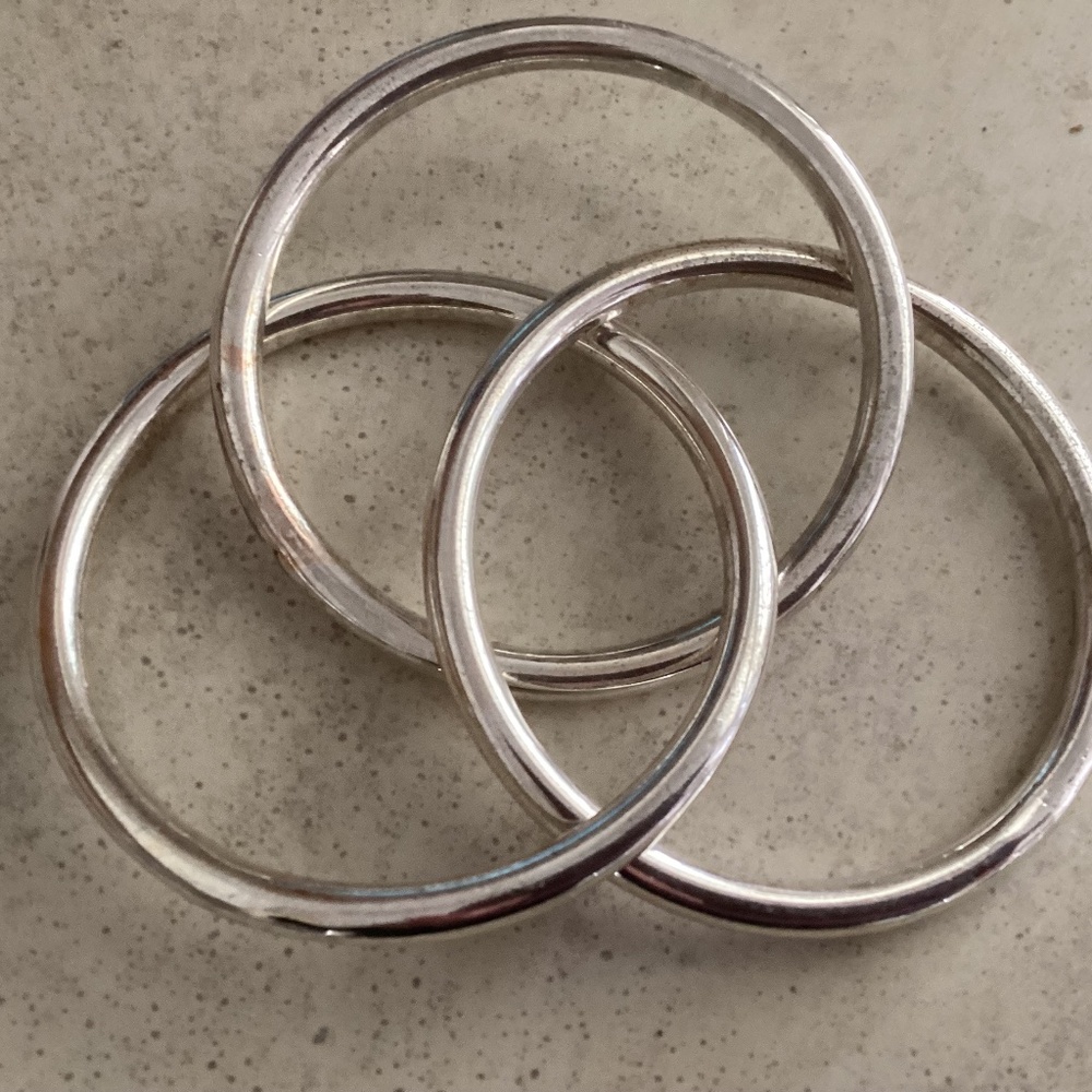 Silver plated?,or silver crossover bracelets very shiny